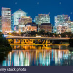 rosslyn-district-skyline-connected-to-washington-dc-through-theodore-F29G9J